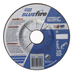 Norton 66252843212 BlueFire Zirconia Alumina Type 27 Grinding and Cutting Wheel 4-1/2 in Diameter 30 Grit