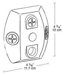 RAB CU4W Floodlight Fixture Universal Mounting Plate