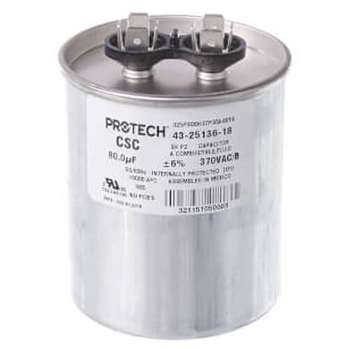 Rheem 43-25136-18 Capacitor - 80/370 Single Round