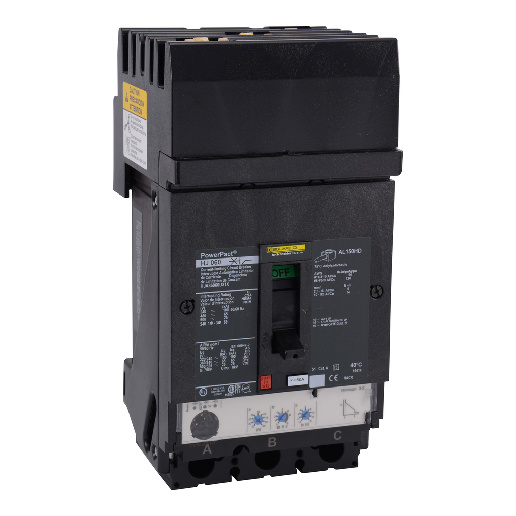 Square D HJA36060U31X SqD Circuit Breaker P 60A 3 Pole