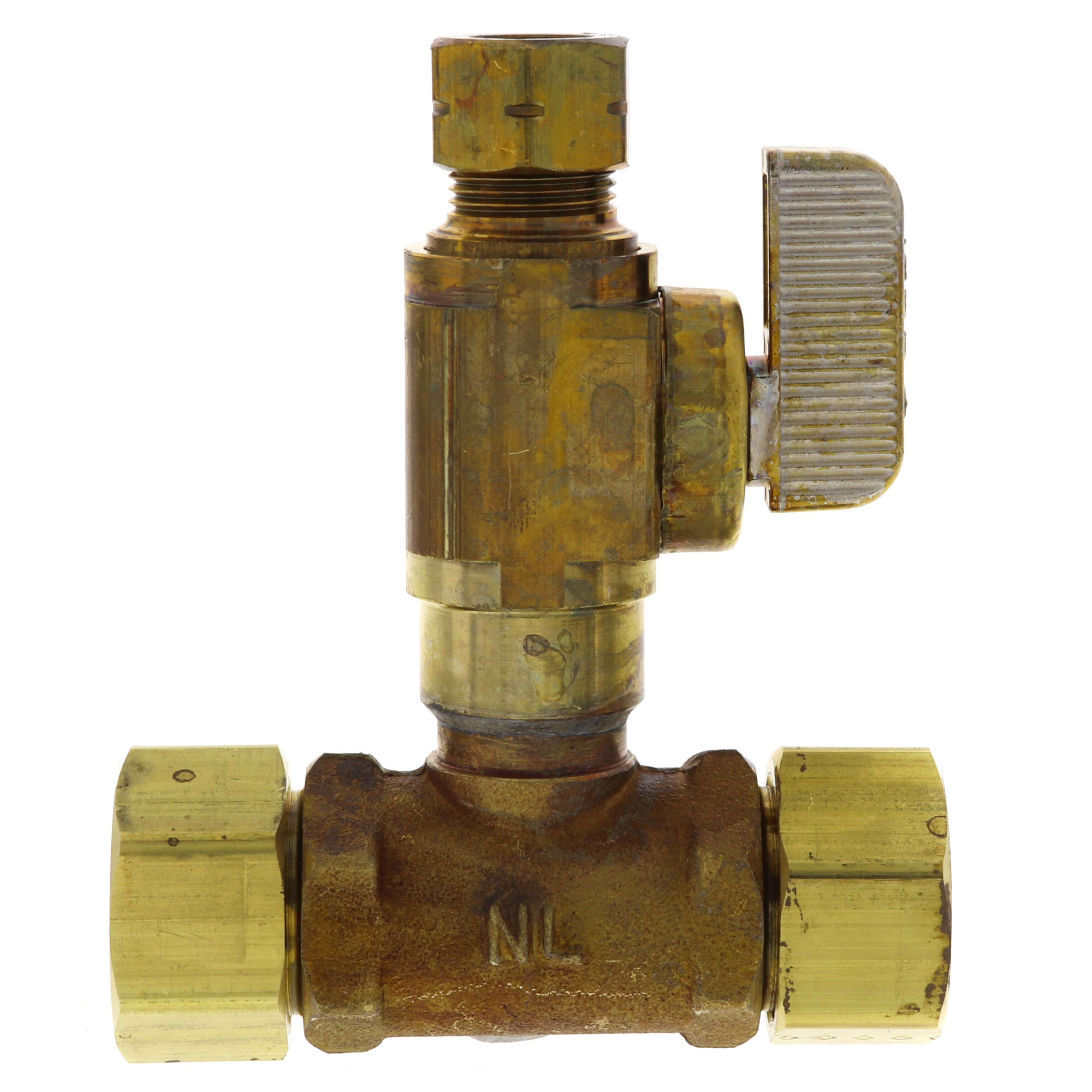 Sioux Chief 601-G-21CV Add-A-Line Full Slip Valve Tee, Lead-Free, OD COMP x OD COMP, 5/8 x 3/8