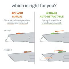 Slice 10491 Auto-Retractable Metal-Handle Utility Knife