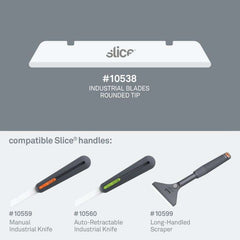 Slice 10538 Industrial Blades (Rounded Tip) Power (Pack of Four)