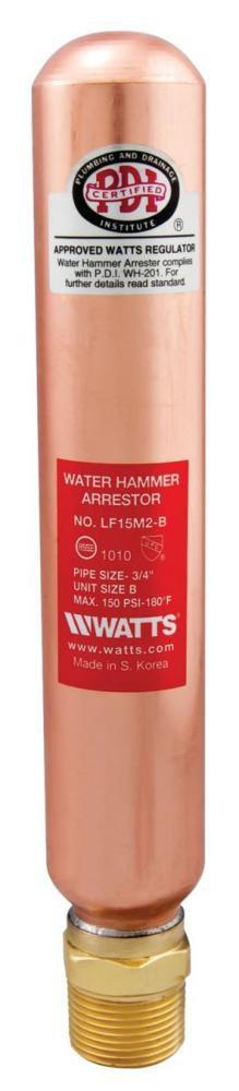 Watts 0750161 Series LF15M2 3/4 in. Copper and Plastic NPT Water Hammer Arrestor