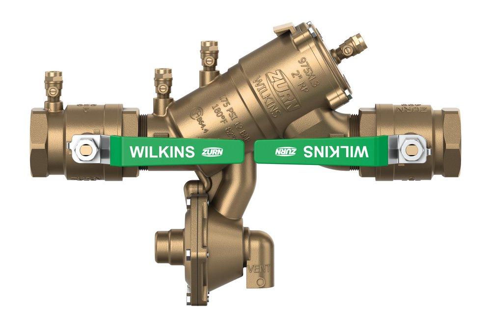 Zurn Wilkins 114-975XL3 1-1/4 in. Reduced Pressure Principle Backflow Preventer Valve