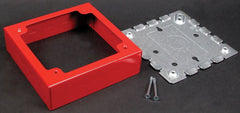 Wiremold R5752 Steel Alarm Device Box 2-Gang Red