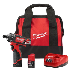 Milwaukee 240622 M12 1/4 Hex 2 Speed Screwdriver Kit