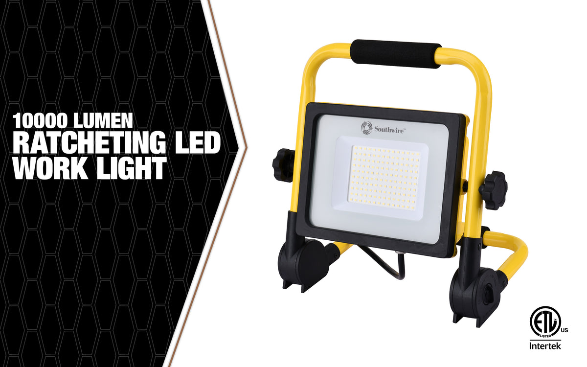 Southwire CSW10X1 10000 Lumen Ratcheting Led Work Light