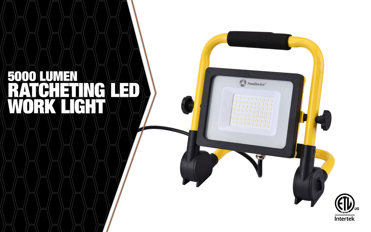 Southwire CSW5X1 5000 Lumen Ratcheting Led Work Light