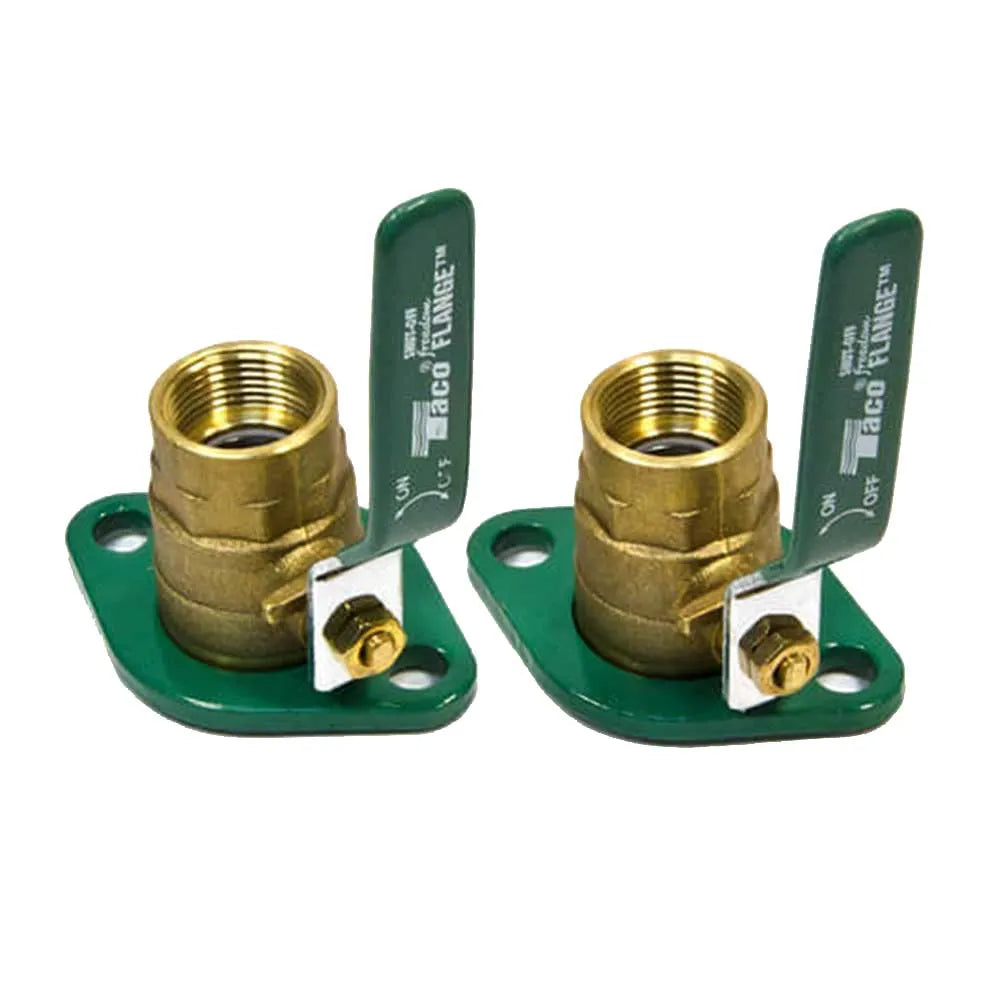 Taco SF-100T Flange Set, 1 Threaded Brass Shut-off Freedom Swivel