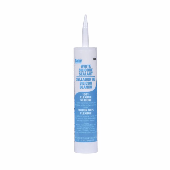 Oatey 30237 Silicone Sealant Caulk, General Purpose, 10 Ounce, White