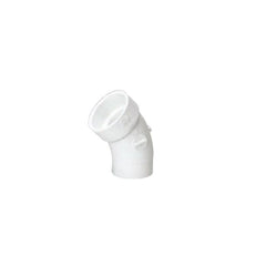 MUEL 05893 PVC DWV 45 Degree Street Elbow 4 Inch Spigot x Hub End