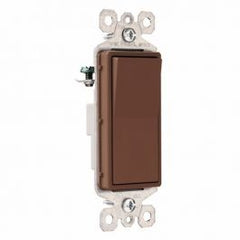 Pass & Seymour TM870 Decorator Switch, 120/277 VAC, 15 Amp, Brown