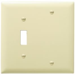 Pass & Seymour TP113I Wallplate Combination 2 Gangs Ivory