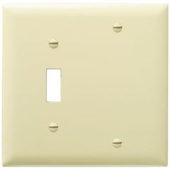 Pass & Seymour TP113I Wallplate Combination 2 Gangs Ivory