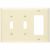 Pass & Seymour TP226LA WALLPLATE COMBINATION 3 4.7IN LT ALMOND