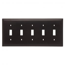 Pass & Seymour TP5 Standard Wallplate 5 Gangs 5 in H x 10 in W Replacement MPN TP5