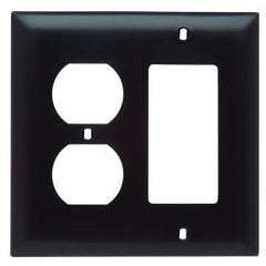 Pass & Seymour TP826 Combination Wallplate 5-1/2 in Brown