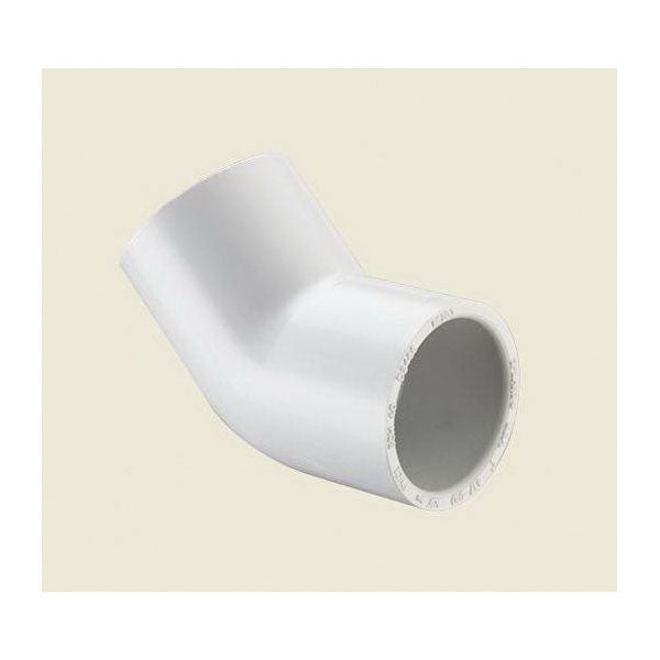 Spears 417020 45 Degree Slip White PVC Schedule 40 Elbow