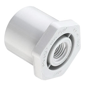 Spears 438247 Reducing Bushing, Spigot x FPT White PVC Schedule 40 for Spears