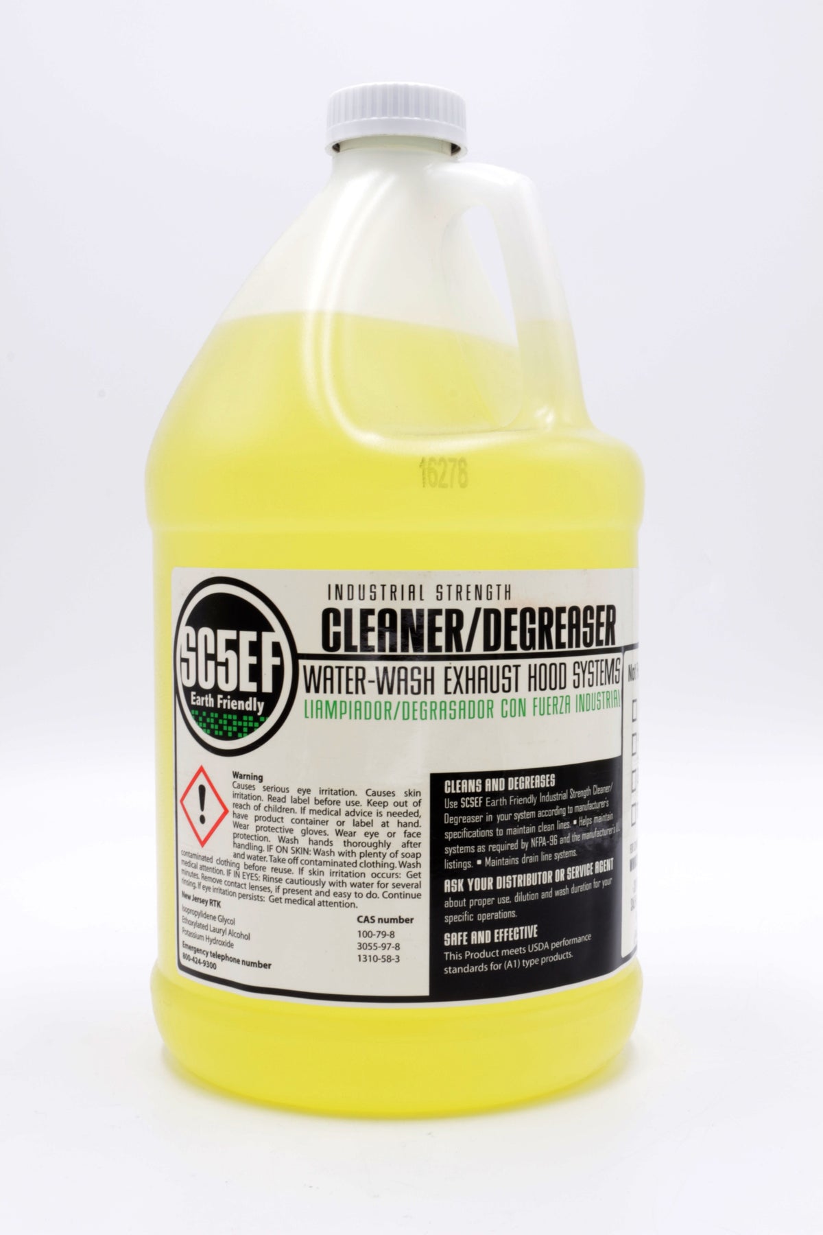 CaptiveAire WWDETER-1G SC5EF Industrial Strength Cleaner/Degreaser (Surfactant) 1 Gallon