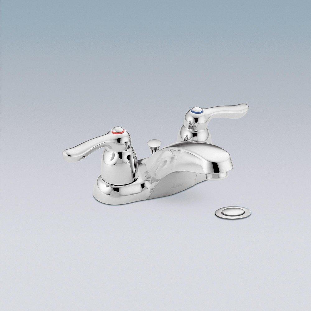 Moen 8915 M-BITION Two Handle Centerset Bathroom Sink Faucet in Chrome