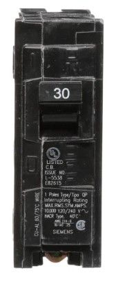 Siemens Q130 30-Amp Single Pole Type QP Circuit Breaker