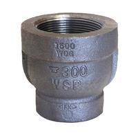 Anvil 0310546205 Reducing Coupling: Malleable Iron, 3 in x 2 in Pipe Size, Female NPT x Female NPT, Class 300