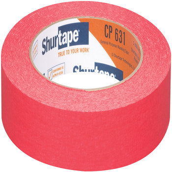 Shurtape 183263 CP 631 General Purpose Colored Masking Tape 0.94 in W x 60.1 yd L x 4.5 mil Thick