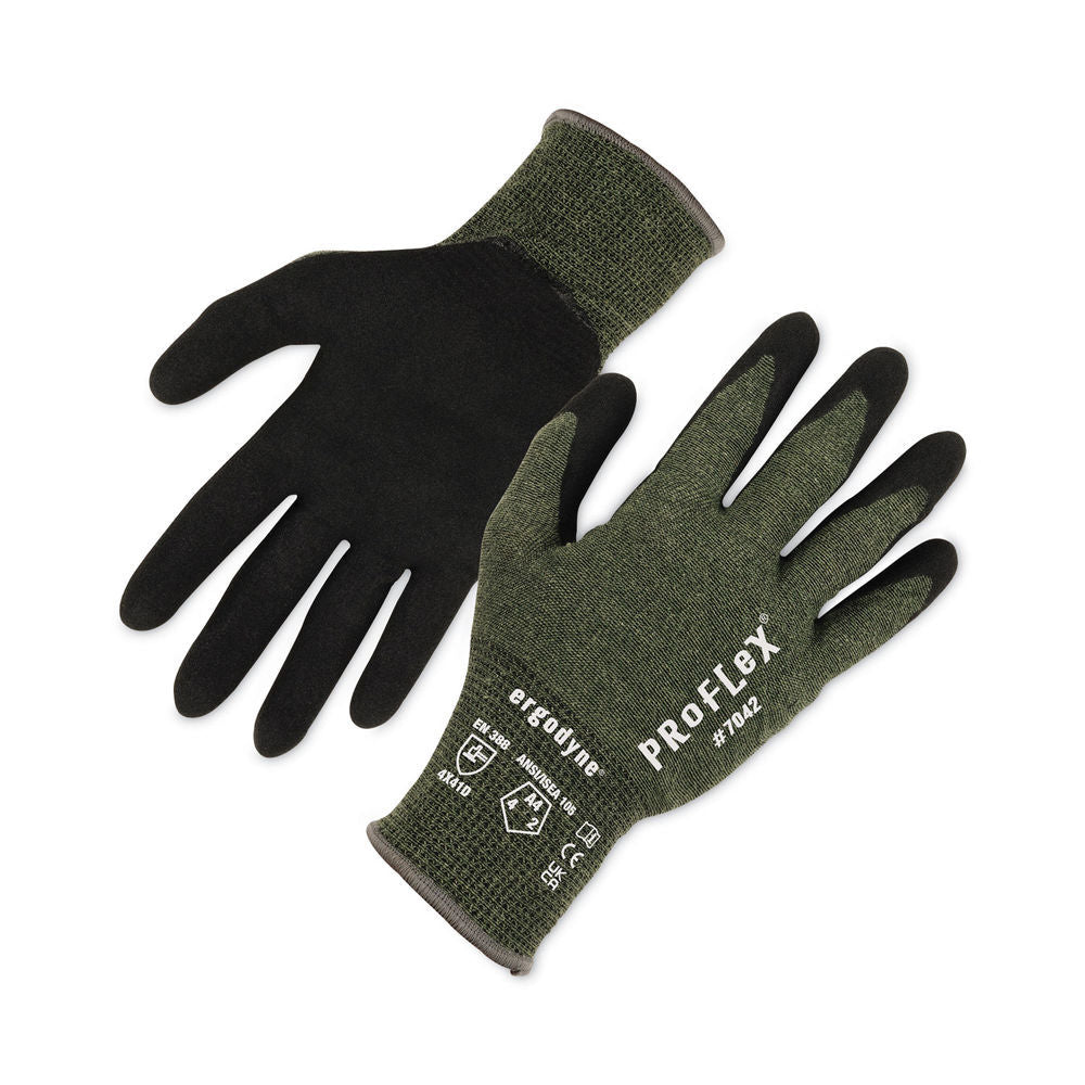 Ergodyne 10334 Proflex 7042 Cut-Resistant Nitrile-Dipped DIR Gloves