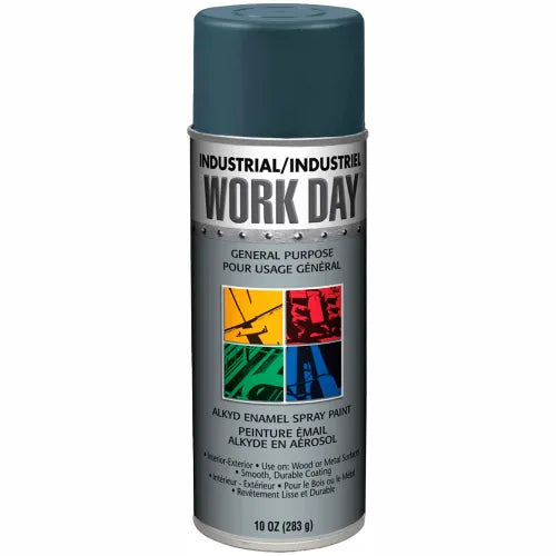 Krylon Industrial A04405007 Industrial Work Day Enamel Paint 10 oz Aerosol Can Gray