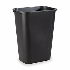 Rubbermaid Commercial FG295700BLA Deskside Wastebaskets 41 1/4 qt Plastic Black