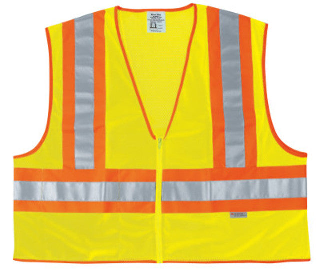 MCR SAFETY WCCL2LX3 Scotchlite Luminator High-Visibility Vest - Size: 3X-Large, ANSI Class: 2