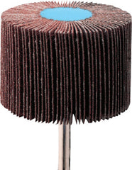 Pferd 45185 Mounted Flap Wheel - Aluminum Oxide, 80 Grit, 1 in Wheel Diameter, 1 in Wheel Width