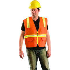 OccuNomix LUX-XTRANS-O2X Non-ANSI Contractor Style Solid Vest 2X-L