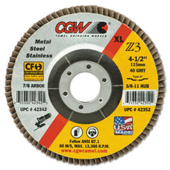 CGW Abrasives 53024 Prem Z3 Reg T29 Flap Disc 6 Inches 60 Grit 7/8 Arbor