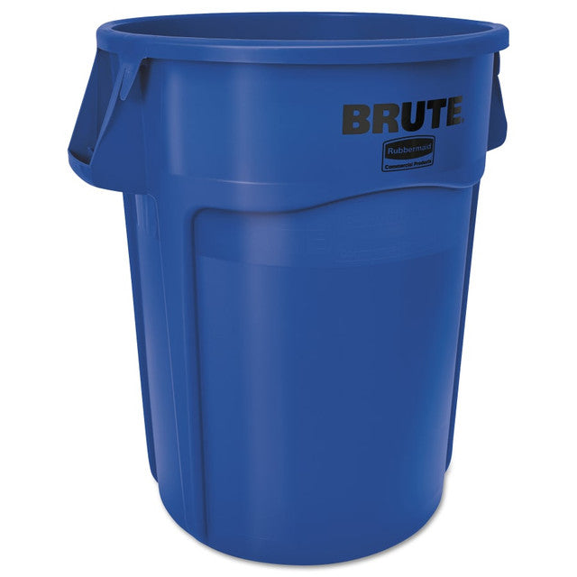 Rubbermaid Commercial FG263200BLUE BRUTE Round Container without Lid 32 gal