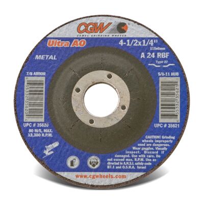 CGW Abrasives 35626 Depressed Center Wheel Type 27 5 in Dia Replacement MPN