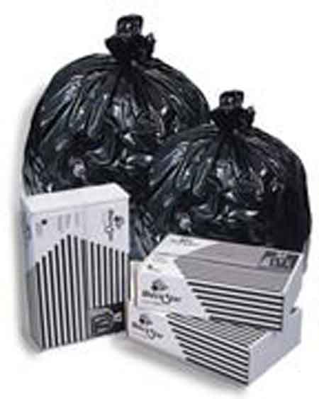 Pitt Plastics B74920XK Black Star Can Liner 55 Gal 10 RL = 1 CA