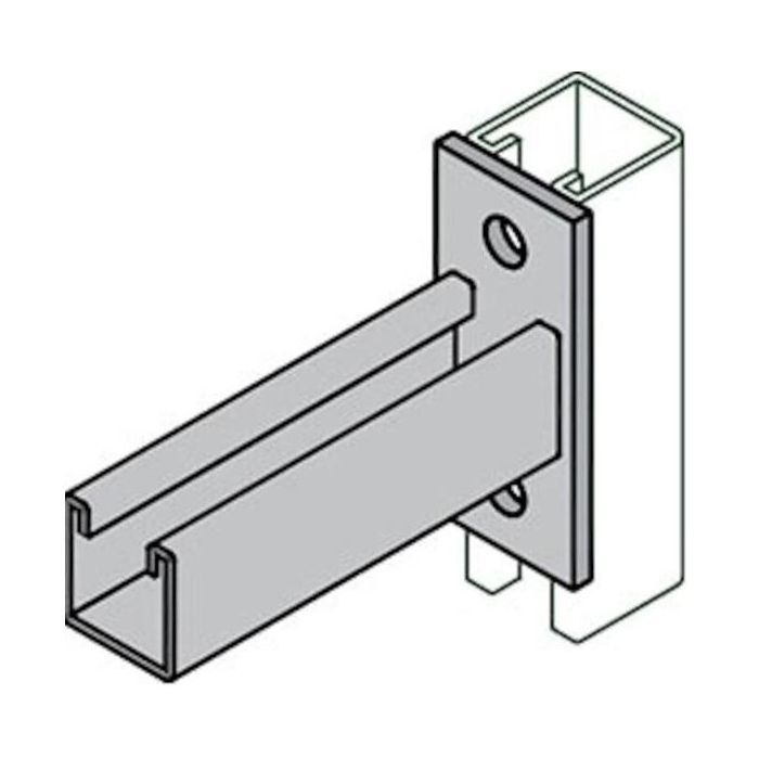 Anvil 2400210320 AS651 12 in X 2 in X 4-5/8 in Electrogalvanized Steel Strut Brackets