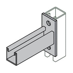 Anvil 2400210320 AS651 12 in X 2 in X 4-5/8 in Electrogalvanized Steel Strut Brackets