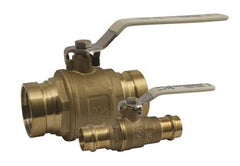 Apollo 94VLF10501A 94VLF-A Series Full Port Brass Ball Valve, Lead-Free, Press, 1