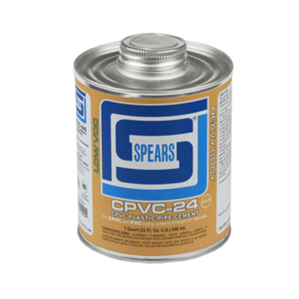 Spears CPVC24G-030 QUART CPVC-24 HEAVY BODY GRAY CPVC