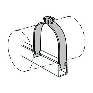 Anvil 2400360281 Fig As 1100 Pipe Clamp, 6 in Nominal, 1550 lb Load, 6-5/8 in OD, Import