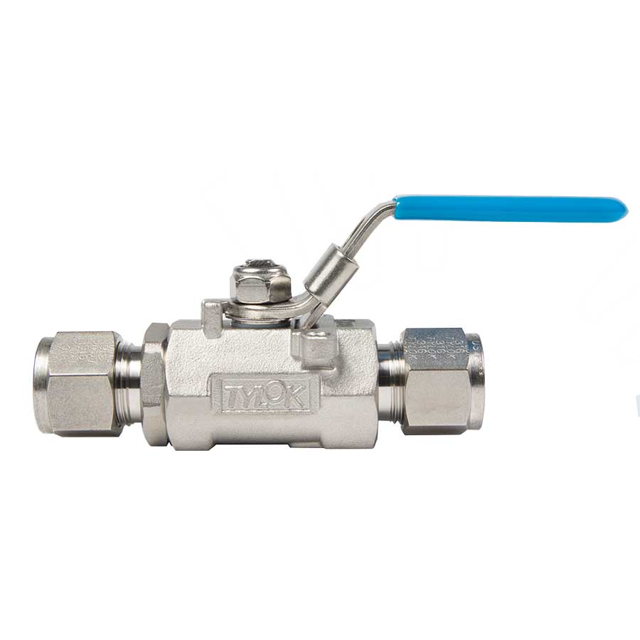 TYLOK SS-GP4-D4D4 Stainless GP Ball Valve 1/4 CBC Tube x 1/4 CBC Tube