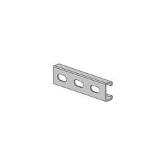 Anvil 2400105280 FIG AS 520EH Channel With Elongated Holes, 9/16x1-1/8 in Slots, 2 in Spacing, 12 ga THK, 20 ft L