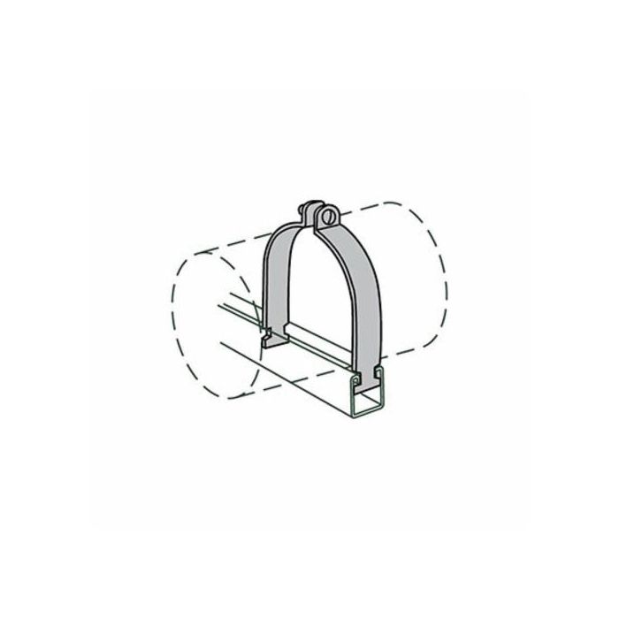 Anvil 2400360307 Fig As 1100As Rigid Conduit Clamp, 8 in Conduit, 1450/300 lb Load, 8-5/8 in OD, 304 Stainless Steel