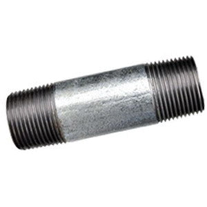 Ward 0203050 Nipple PP 3/8in 5in L Steel Galv DOM STD