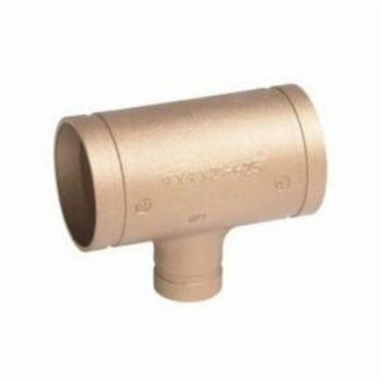 Victaulic FF03625C0C Reducing Tee, 6 X 6 X 2-1/2 In, Grooved, Wrot Copper