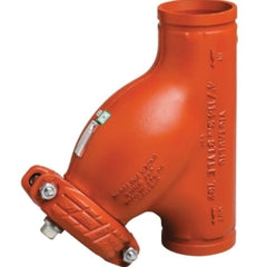 Victaulic C030732PE0 Orange Enamel Ductile Iron Y-Strainer With Grade E Gasket 3 IN Grooved End